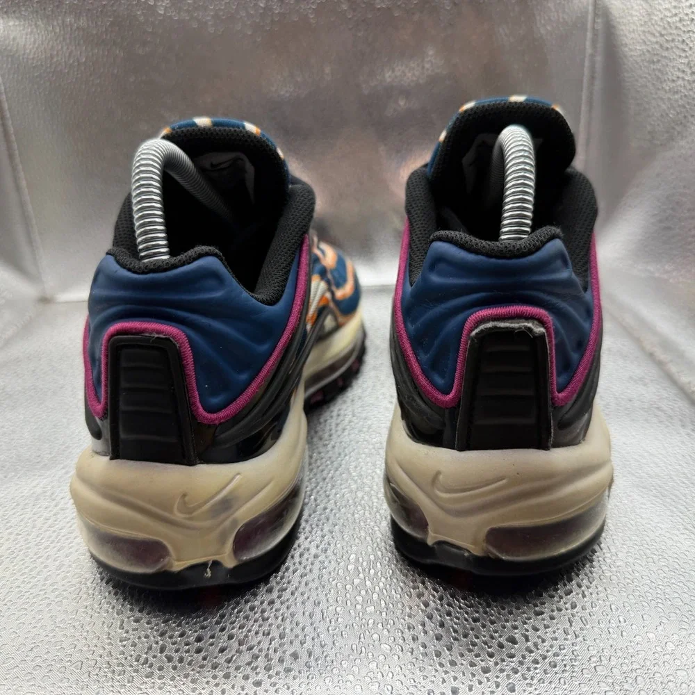 Size 6.5Y Nike Air Max Deluxe Cool‎ Gray Orange Kids Athletic Shoes AR0115-002